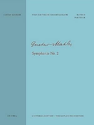 Bild des Verkufers fr Symphonie Nr. 2 (Partitur und Textband) : "Auferstehungssymphonie". II. Soli, gemischten Chor (SATB) und Orchester. Partitur. zum Verkauf von AHA-BUCH GmbH