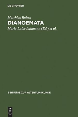 Bild des Verkufers fr Dianoemata : Kleine Schriften zu Platon und zum Platonismus zum Verkauf von AHA-BUCH GmbH