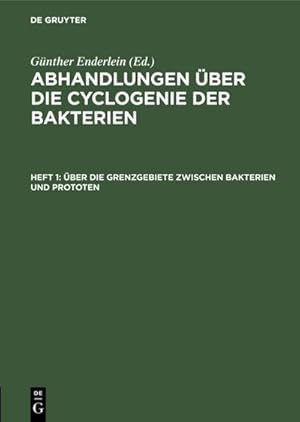 Bild des Verkufers fr ber die Grenzgebiete zwischen Bakterien und Prototen zum Verkauf von AHA-BUCH GmbH