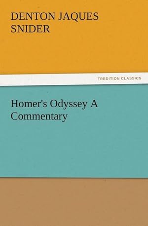 Bild des Verkufers fr Homer's Odyssey A Commentary zum Verkauf von AHA-BUCH GmbH