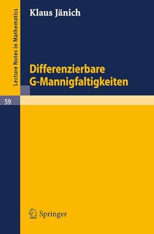 Bild des Verkufers fr Differenzierbare G-Mannigfaltigkeiten zum Verkauf von AHA-BUCH GmbH