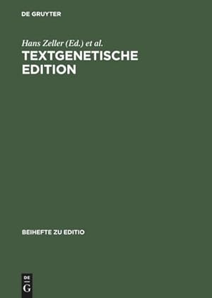 Seller image for Textgenetische Edition for sale by AHA-BUCH GmbH