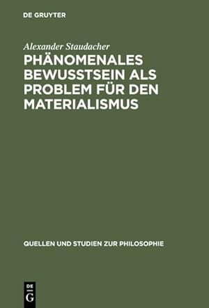 Seller image for Phnomenales Bewutsein als Problem fr den Materialismus for sale by AHA-BUCH GmbH