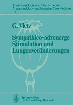 Bild des Verkufers fr Sympathico-adrenerge Stimulation und Lungenvernderungen zum Verkauf von AHA-BUCH GmbH