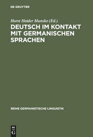 Bild des Verkufers fr Deutsch im Kontakt mit germanischen Sprachen zum Verkauf von AHA-BUCH GmbH