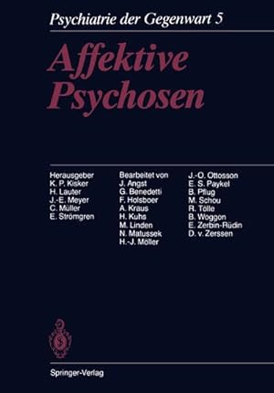 Seller image for Affektive Psychosen : Band 5: Affektive Psychosen for sale by AHA-BUCH GmbH