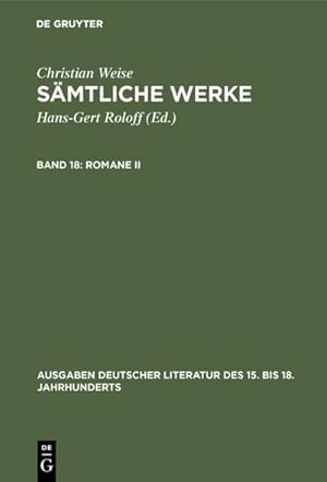 Seller image for Romane II : [Die Drey Kluegsten Leute] for sale by AHA-BUCH GmbH