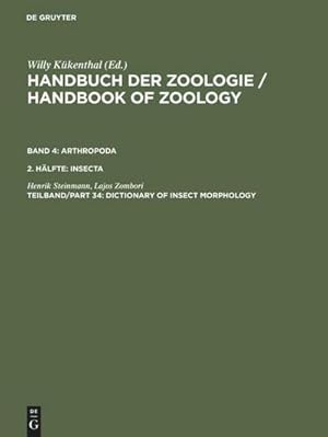 Imagen del vendedor de Dictionary of Insect Morphology a la venta por AHA-BUCH GmbH