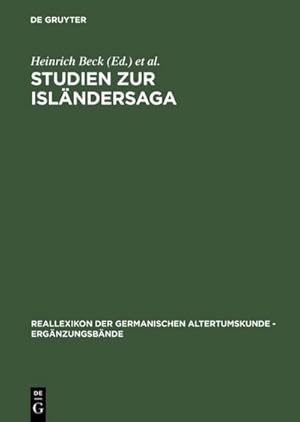 Image du vendeur pour Studien zur Islndersaga : Festschrift fr Rolf Heller mis en vente par AHA-BUCH GmbH