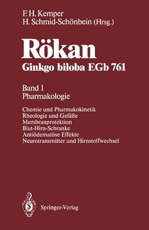 Bild des Verkufers fr Rkan Ginkgo biloba EGb 761 : Band 1: Pharmakologie zum Verkauf von AHA-BUCH GmbH