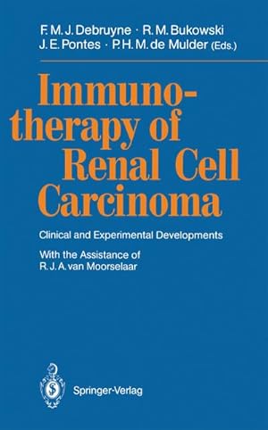 Bild des Verkufers fr Immunotherapy of Renal Cell Carcinoma : Clinical and Experimental Developments zum Verkauf von AHA-BUCH GmbH