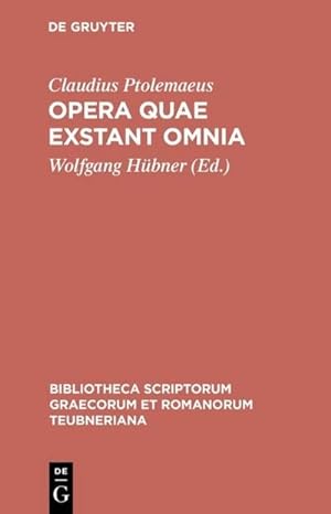 Bild des Verkufers fr Opera quae exstant omnia : Vol III/Fasc 1: Apotelesmatica zum Verkauf von AHA-BUCH GmbH