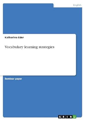 Bild des Verkufers fr Vocabulary learning strategies zum Verkauf von AHA-BUCH GmbH