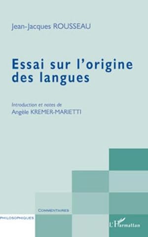 Seller image for Essai sur l'origine des langues for sale by AHA-BUCH GmbH