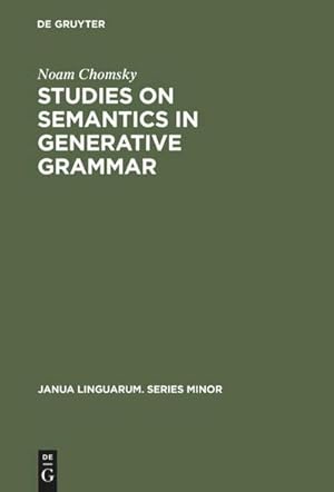 Seller image for Studies on Semantics in Generative Grammar for sale by AHA-BUCH GmbH