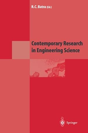 Seller image for Contemporary Research in Engineering Science for sale by AHA-BUCH GmbH