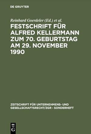 Seller image for Festschrift fr Alfred Kellermann zum 70. Geburtstag am 29. November 1990 for sale by AHA-BUCH GmbH