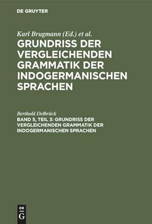 Bild des Verkufers fr Vergleichende Syntax der indogermanische Sprachen, Teil 3 zum Verkauf von AHA-BUCH GmbH
