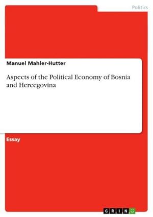 Seller image for Aspects of the Political Economy of Bosnia and Hercegovina for sale by AHA-BUCH GmbH