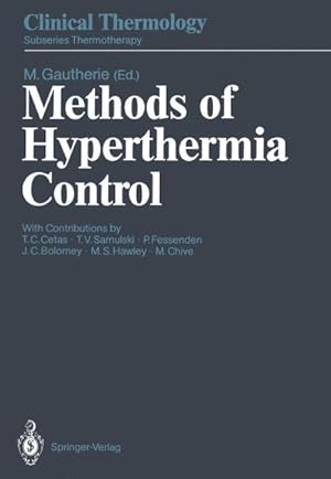Immagine del venditore per Methods of Hyperthermia Control venduto da AHA-BUCH GmbH