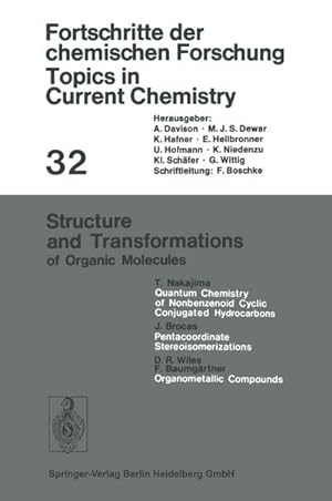 Bild des Verkufers fr Structure and Transformations of Organic Molecules zum Verkauf von AHA-BUCH GmbH