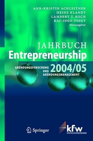 Bild des Verkufers fr Jahrbuch Entrepreneurship 2004/05 : Grndungsforschung und Grndungsmanagement zum Verkauf von AHA-BUCH GmbH