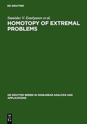 Imagen del vendedor de Homotopy of Extremal Problems : Theory and Applications a la venta por AHA-BUCH GmbH