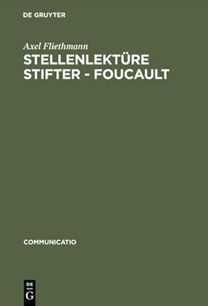 Seller image for Stellenlektre Stifter - Foucault for sale by AHA-BUCH GmbH