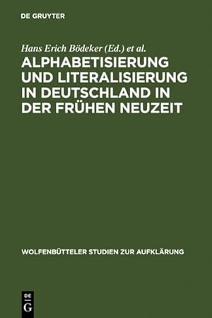 Bild des Verkufers fr Alphabetisierung und Literalisierung in Deutschland in der Frhen Neuzeit zum Verkauf von AHA-BUCH GmbH