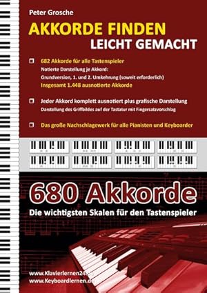 Bild des Verkufers fr Akkorde finden leicht gemacht : Das groe Nachschlagewerk fr alle Keyboarder und Pianisten - mehr als 680 Akkorde im berblick zum Verkauf von AHA-BUCH GmbH