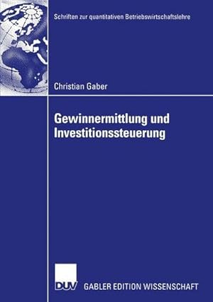 Seller image for Gewinnermittlung und Investitionssteuerung : Diss. for sale by AHA-BUCH GmbH