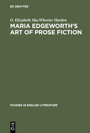 Imagen del vendedor de Maria Edgeworth's Art of prose fiction a la venta por AHA-BUCH GmbH