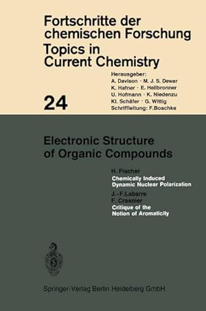 Bild des Verkufers fr Electronic Structure of Organic Compounds zum Verkauf von AHA-BUCH GmbH