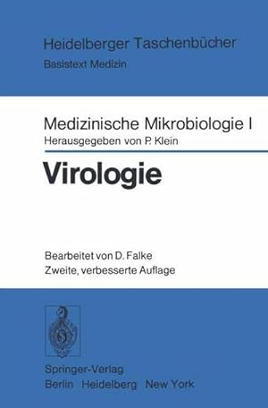 Bild des Verkufers fr Medizinische Mikrobiologie I: Virologie : Ein Unterrichtstext fr Studenten der Medizin zum Verkauf von AHA-BUCH GmbH