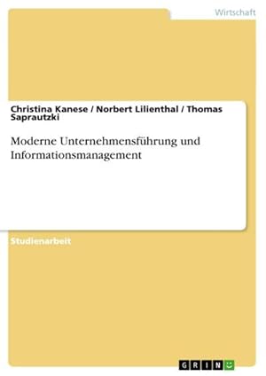 Seller image for Moderne Unternehmensfhrung und Informationsmanagement for sale by AHA-BUCH GmbH