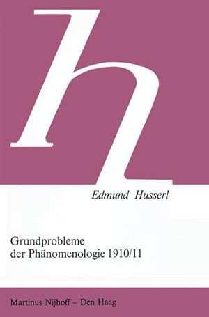 Imagen del vendedor de Grundprobleme der Phnomenologie 1910/11 a la venta por AHA-BUCH GmbH