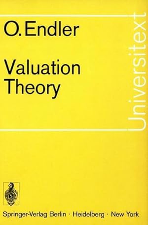 Seller image for Valuation Theory for sale by AHA-BUCH GmbH