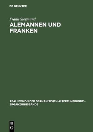 Bild des Verkufers fr Alemannen und Franken zum Verkauf von AHA-BUCH GmbH