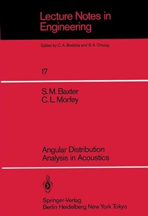 Immagine del venditore per Angular Distribution Analysis in Acoustics venduto da AHA-BUCH GmbH