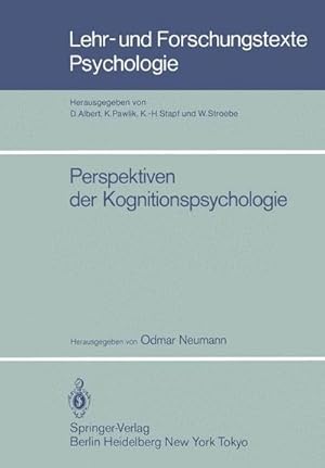 Immagine del venditore per Perspektiven der Kognitionspsychologie venduto da AHA-BUCH GmbH