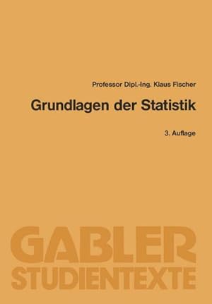 Immagine del venditore per Grundlagen der Statistik venduto da AHA-BUCH GmbH