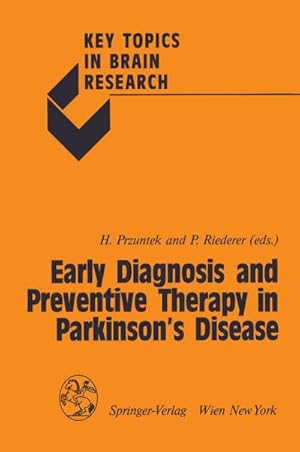 Bild des Verkufers fr Early Diagnosis and Preventive Therapy in Parkinsons Disease zum Verkauf von AHA-BUCH GmbH