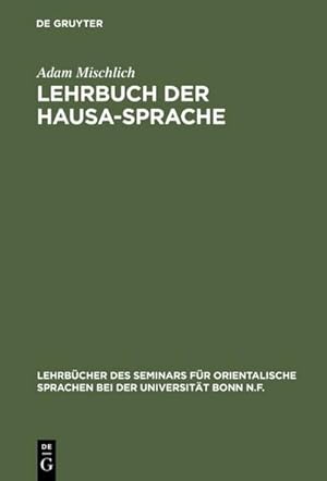 Bild des Verkufers fr Lehrbuch der Hausa-Sprache zum Verkauf von AHA-BUCH GmbH