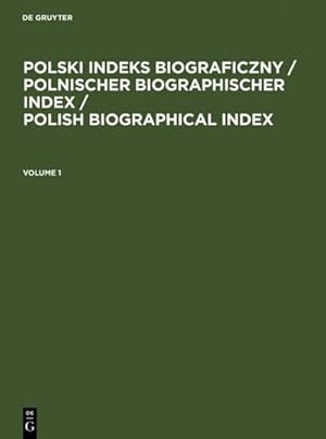 Immagine del venditore per Polski Indeks Biograficzny venduto da AHA-BUCH GmbH