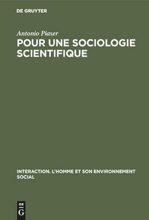 Imagen del vendedor de Pour une sociologie scientifique : pistmologie compare de l'analyse conceptuelle a la venta por AHA-BUCH GmbH