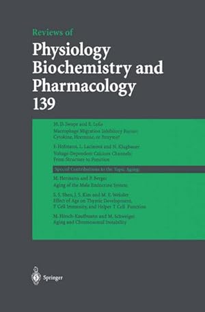 Image du vendeur pour Reviews of Physiology, Biochemistry and Pharmacology 139 mis en vente par AHA-BUCH GmbH