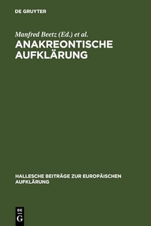Seller image for Anakreontische Aufklrung for sale by AHA-BUCH GmbH