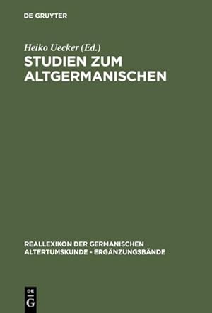 Bild des Verkäufers für Studien zum Altgermanischen : Festschrift für Heinrich Beck zum Verkauf von AHA-BUCH GmbH