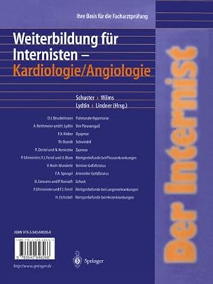 Bild des Verkufers fr Der Internist: Weiterbildung fr Internisten Kardiologie/ Angiologie : Ihre Basis fr die Facharztprfung zum Verkauf von AHA-BUCH GmbH