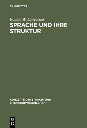 Bild des Verkufers fr Sprache und ihre Struktur : Grundbegriffe der Linguistik zum Verkauf von AHA-BUCH GmbH